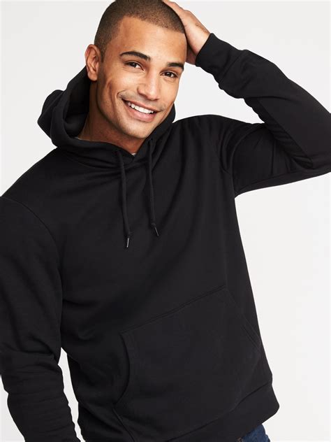 Mens Black Hoodies & Pullovers 